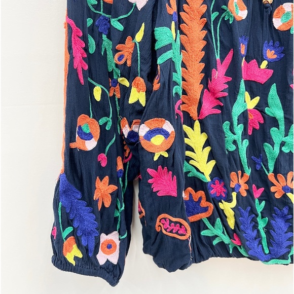 Soft surroundings Banjara Embroidered Blouse size M - Picture 8 of 9